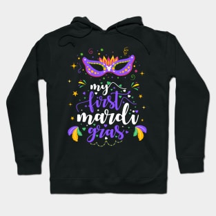 My First Mardi Gras Masquerade Bead Parade Women Men Kids Hoodie